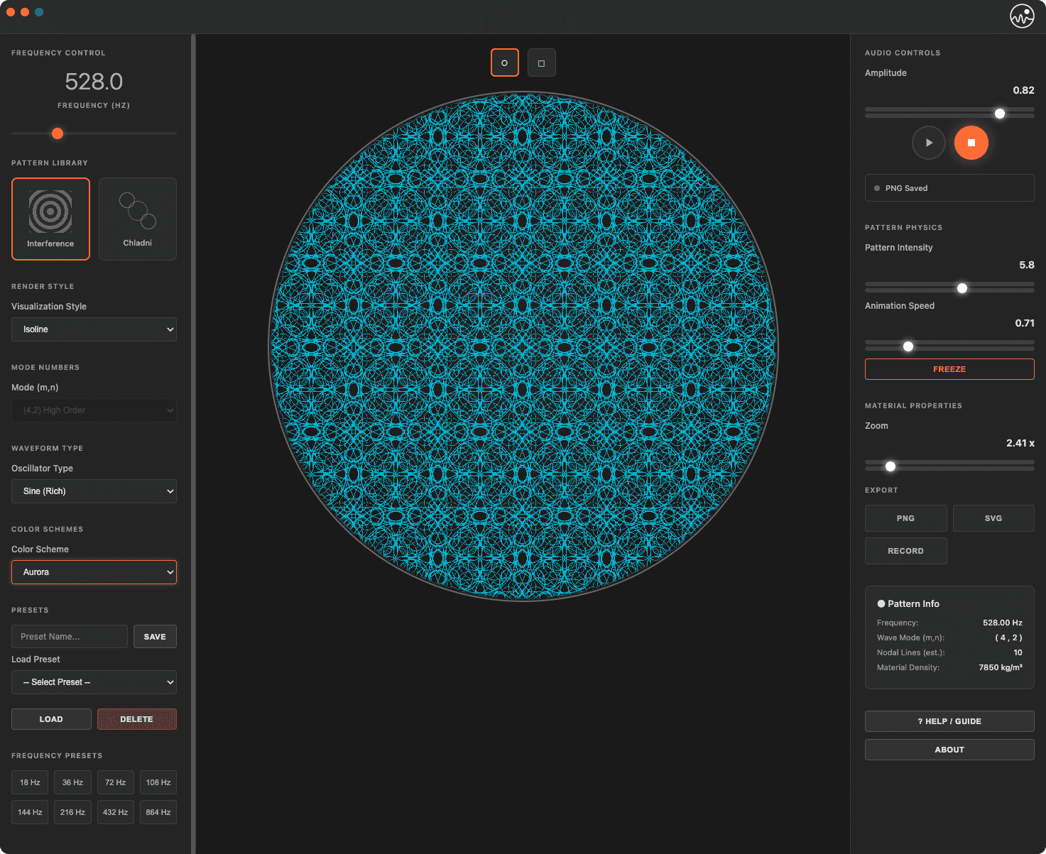 Cymatics Studio Pro UI